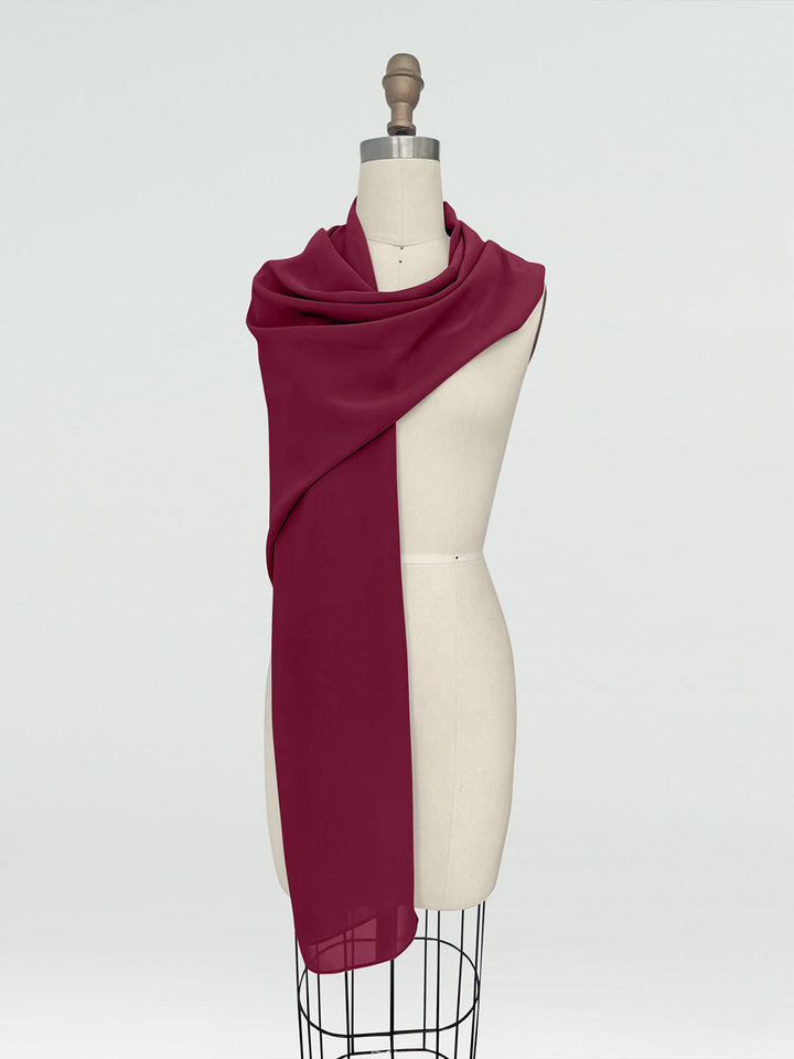 (18x89in.) Chiffon Shawls &amp; Wraps for Women