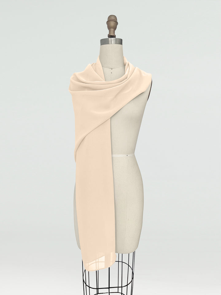 (18x89in.) Chiffon Shawls &amp; Wraps for Women