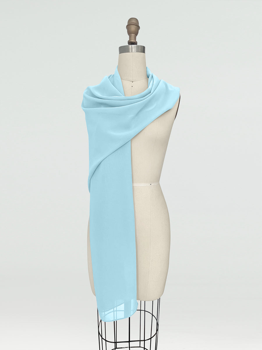 (18x89in.) Chiffon Shawls &amp; Wraps for Women