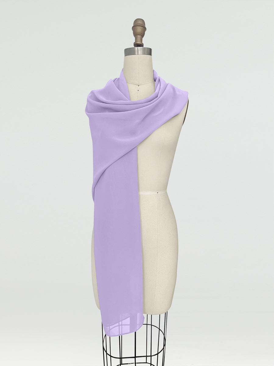 (18x89in.) Chiffon Shawls &amp; Wraps for Women