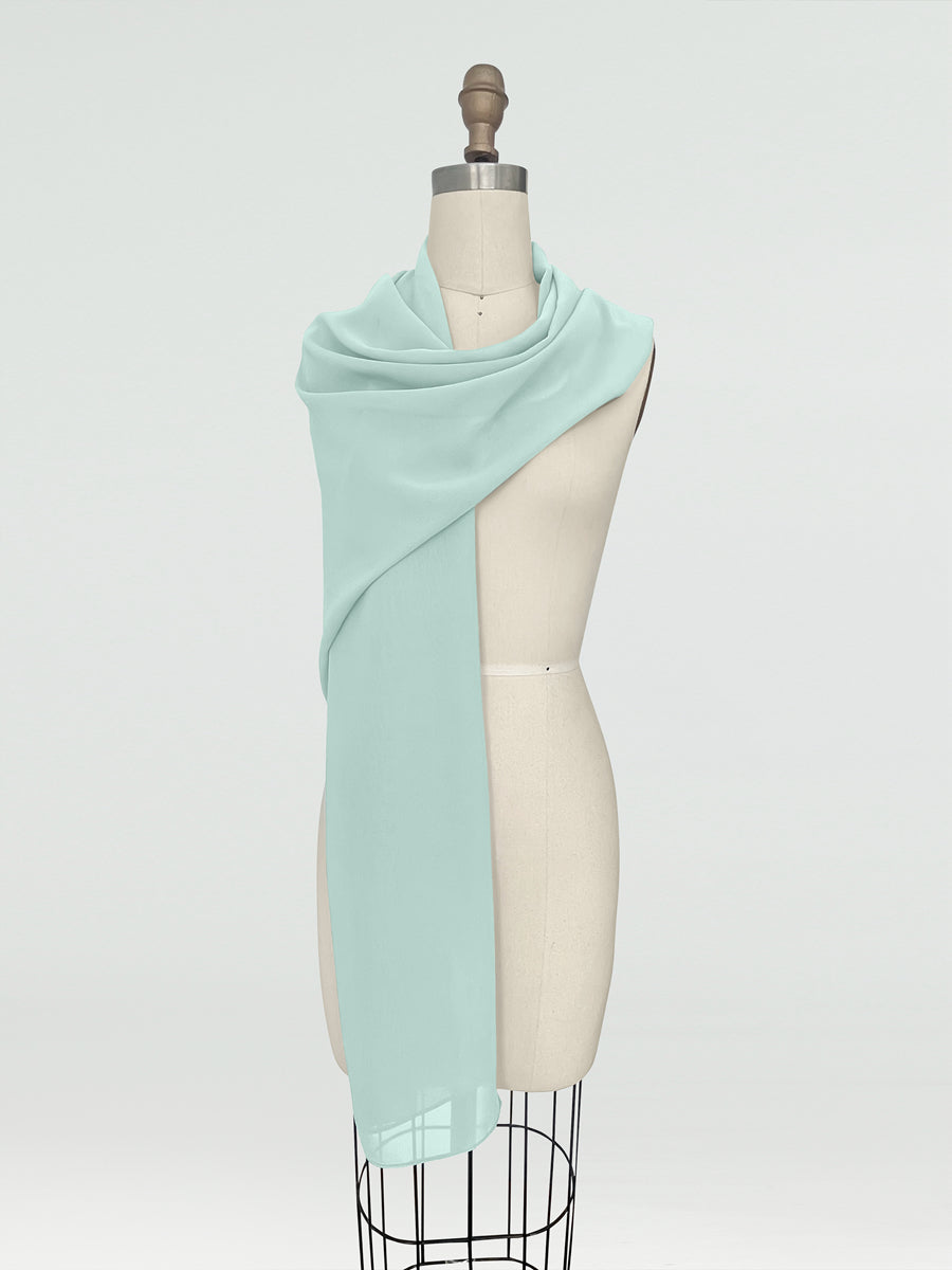 (18x89in.) Chiffon Shawls &amp; Wraps for Women