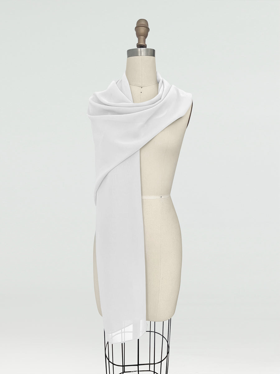 (18x89in.) Chiffon Shawls &amp; Wraps for Women