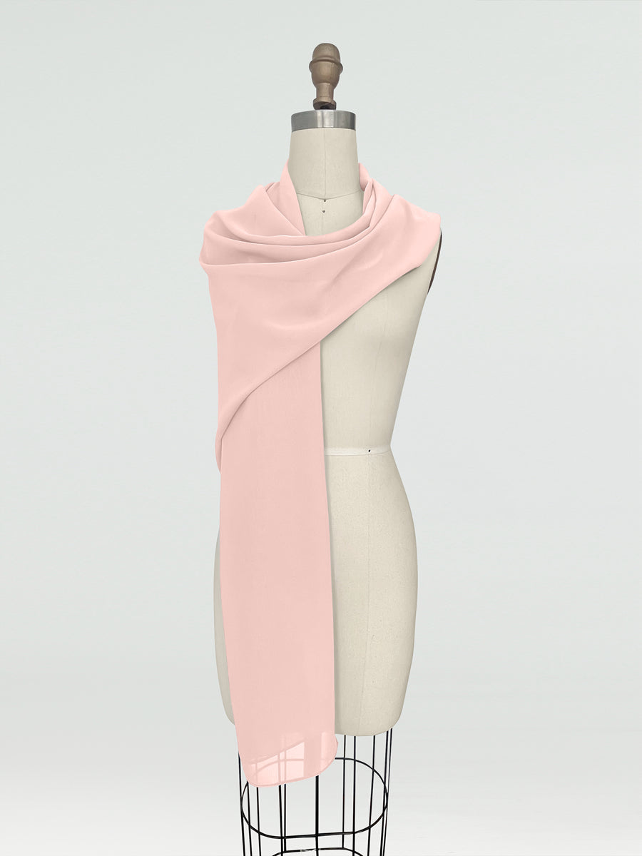 (18x89in.) Chiffon Shawls &amp; Wraps for Women