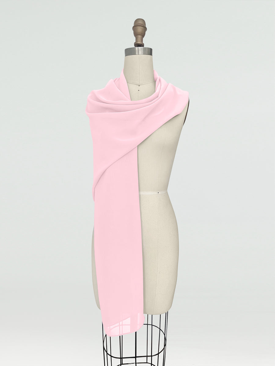 (18x89in.) Chiffon Shawls &amp; Wraps for Women