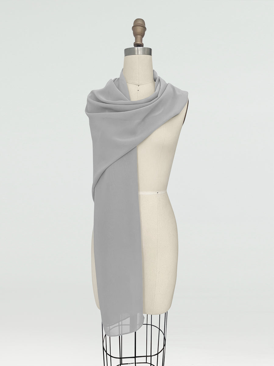 (18x89in.) Chiffon Shawls &amp; Wraps for Women