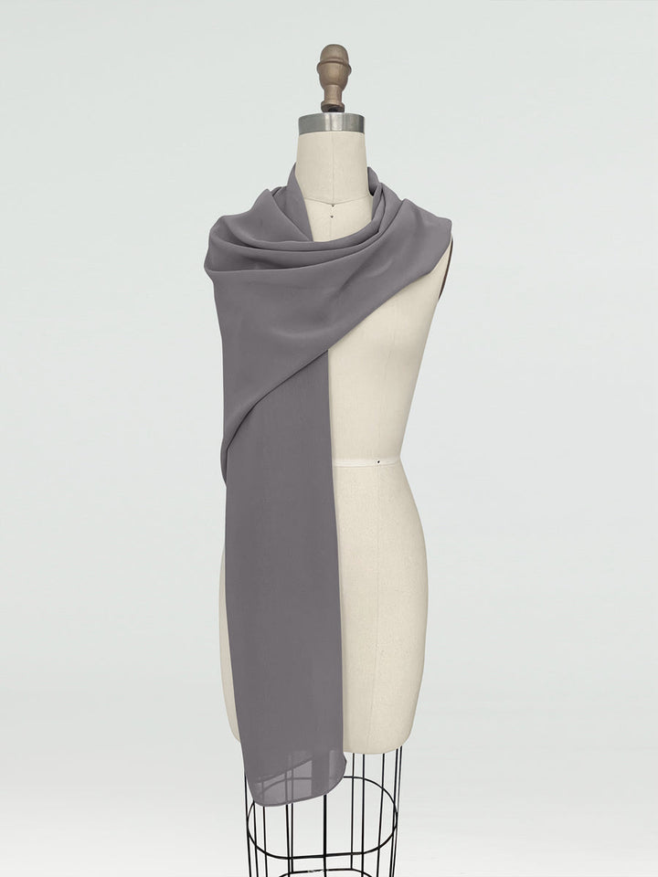 (18x89in.) Chiffon Shawls &amp; Wraps for Women