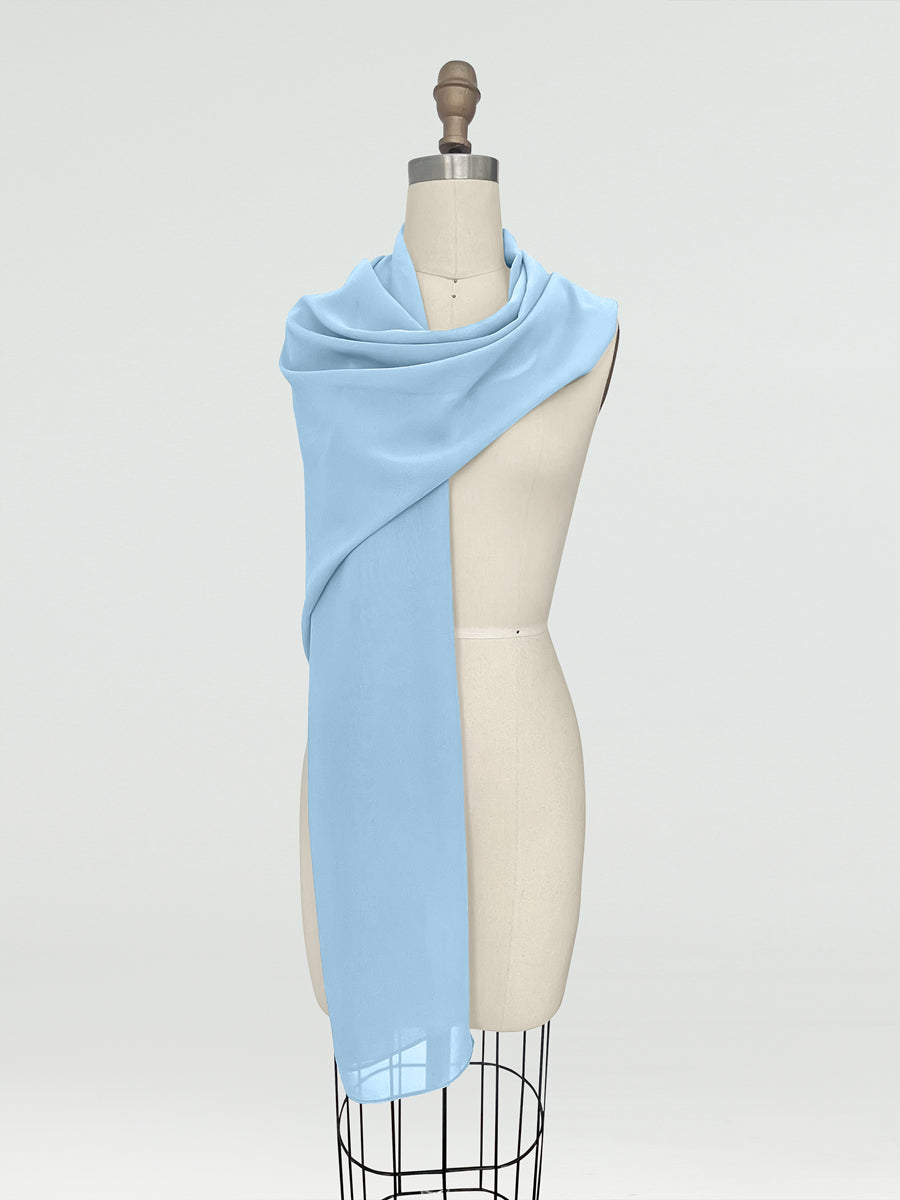 (18x89in.) Chiffon Shawls & Wraps for Women