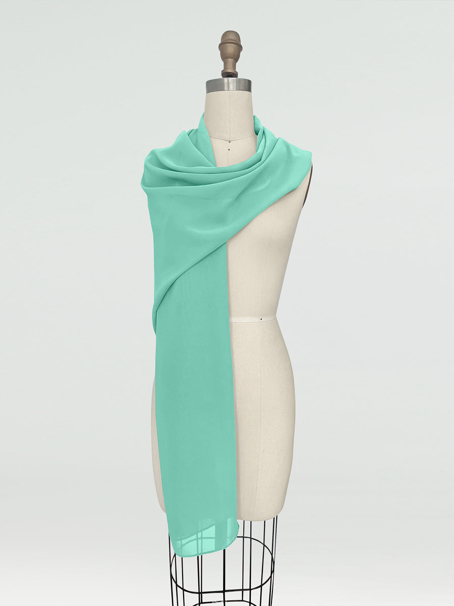 (18x89in.) Chiffon Shawls &amp; Wraps for Women