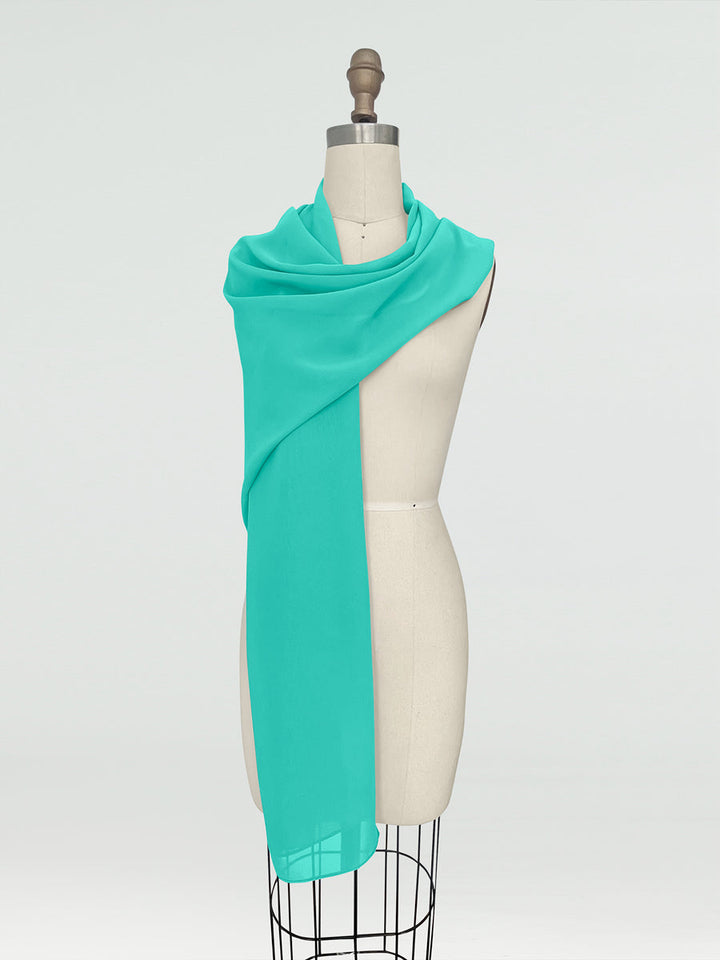 (18x89in.) Chiffon Shawls &amp; Wraps for Women