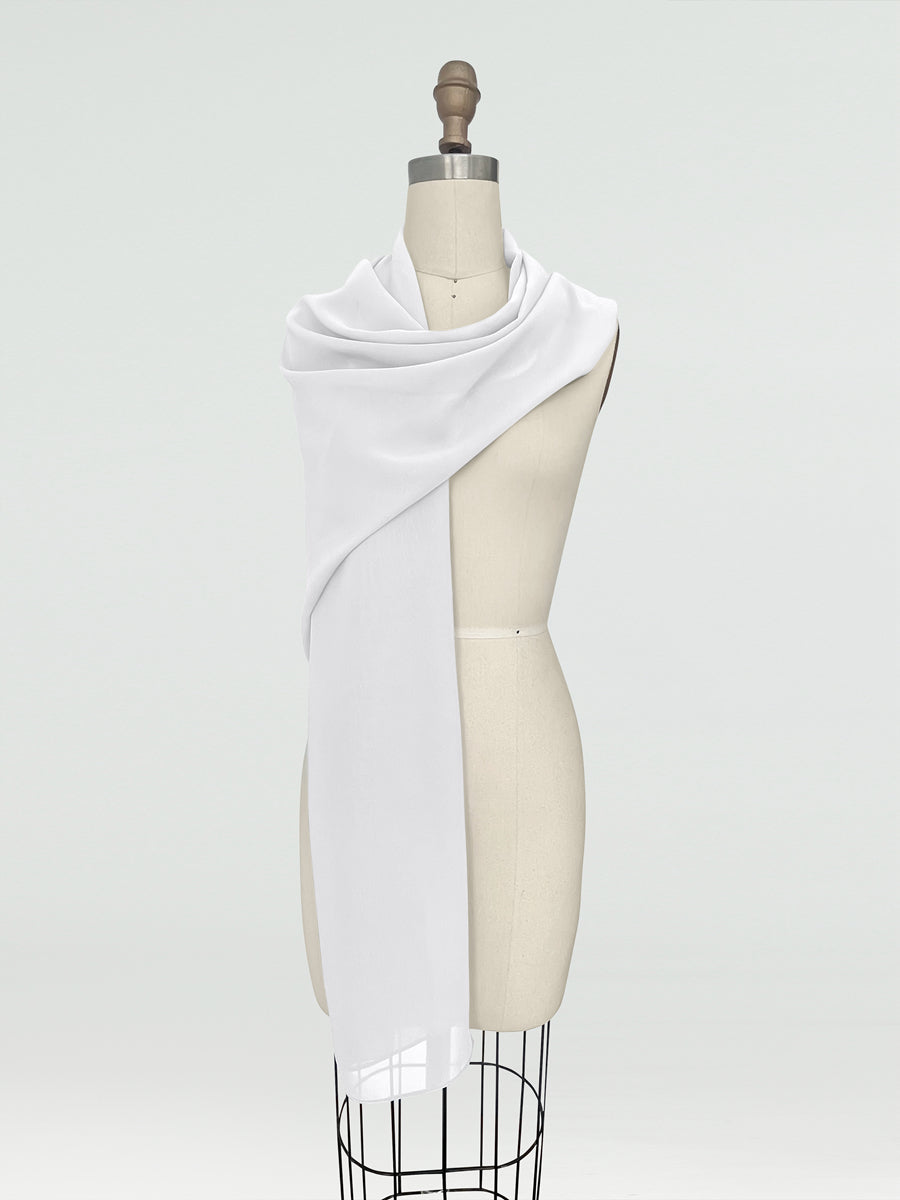 (18x89in.) Chiffon Shawls &amp; Wraps for Women