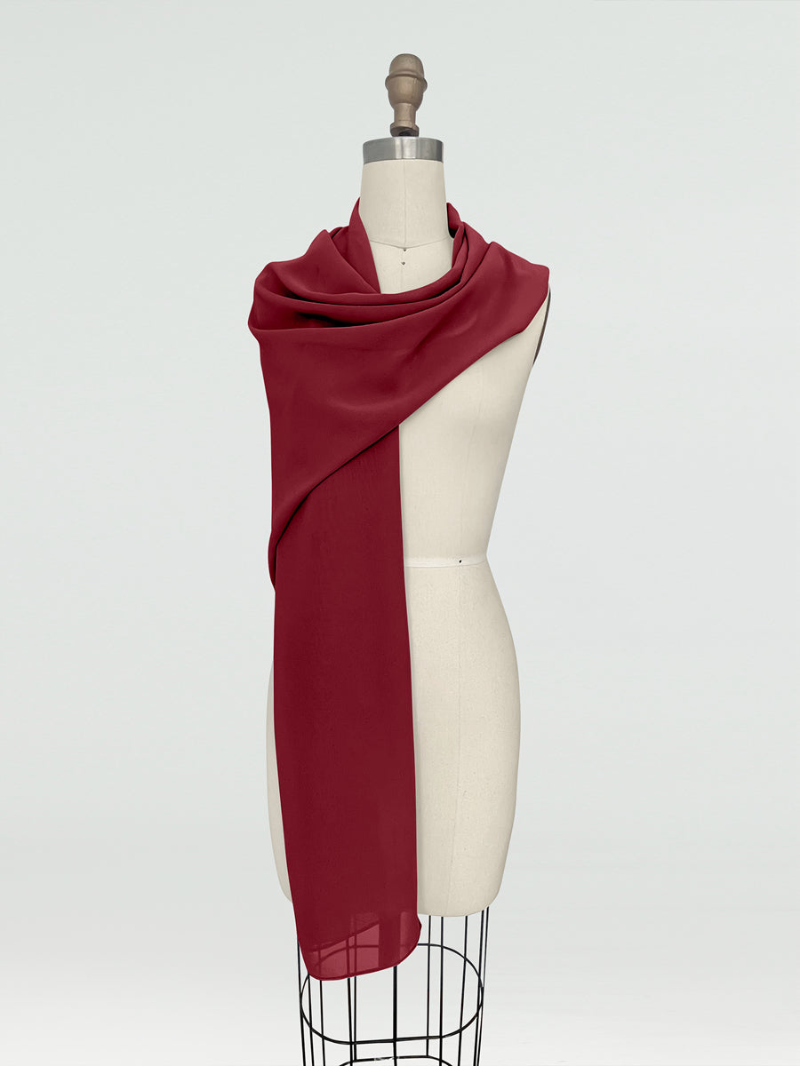 (18x89in.) Chiffon Shawls &amp; Wraps for Women