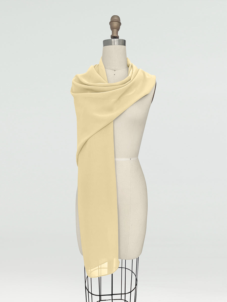 (18x89in.) Chiffon Shawls &amp; Wraps for Women