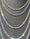 Men's Chain Necklace with Rhinestones