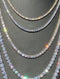 Men's Chain Necklace with Rhinestones