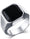 Men's Casual Daily Emerald Cut Rings