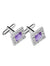 Men's Cubic 2Pcs Cufflinks with Rhinestones