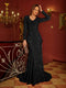 Trumpet/Mermaid U-Neck Long Sleeves Long Tight Evening Dresses