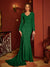 Trumpet/Mermaid U-Neck Long Sleeves Long Tight Evening Dresses