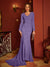 Trumpet/Mermaid U-Neck Long Sleeves Long Tight Evening Dresses