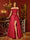 A-Line/Princess Off-the-Shoulder Applique Two Piece Long Prom Dresses