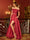 A-Line/Princess Off-the-Shoulder Applique Two Piece Long Prom Dresses