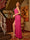Sheath/Column Spaghetti Straps Split Side Sleeveless Long Tight Prom Dresses