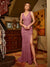 Sheath/Column V-Neck Split Side Sleeveless Long Tight Prom Dresses