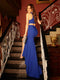 Trumpet/Mermaid Scoop Split Side Sleeveless Long Tight Prom Dresses