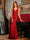 Trumpet/Mermaid V-Neck Sleeveless Ruffles Long Tight Prom Dresses
