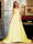 A-Line/Princess Tulle Spaghetti Straps Applique Long Prom Dresses