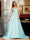 A-Line/Princess Tulle Spaghetti Straps Applique Long Prom Dresses