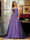 A-Line/Princess Tulle Spaghetti Straps Applique Long Prom Dresses