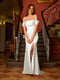 Sheath/Column Off-The-Shoulder Long Evening Dresses with Split Side