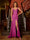 Sheath/Column V-Neck Split Side Ruched Long Tight Prom Dresses