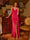 Sheath/Column Spaghetti Straps Split Side Sleeveless Long Tight Prom Dresses