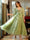 A-Line/Princess V-Neck Tulle Prom Dresses with Bowknot & Embroidery