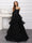 A-Line/Princess Sweetheart Long Tulle Dresses with Ruffles