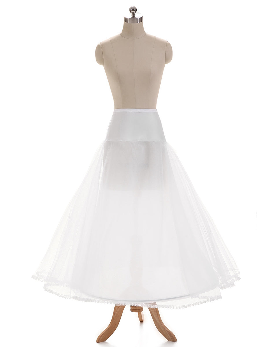 Tulle Netting A-Line/Princess 2 Tier Floor-Length Wedding Petticoats