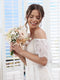 Artificial Posy Wedding Bridal Bouquets in Pearl Pink & Ivory