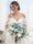 Artificial Freeform Wedding Bridal Bouquets in Blue & Ivory