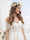 Artificial 3 Colors Wedding Flower Crowns with Champagne Ribbon