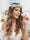 Artificial White Wedding Flower Crowns with Tulle Band