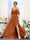 A-Line V-Neck Spaghetti Straps Short Sleeves Asymmetrical Chiffon Bridesmaid Dresses