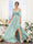 A-Line V-Neck Spaghetti Straps Short Sleeves Asymmetrical Chiffon Bridesmaid Dresses
