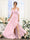 A-Line V-Neck Spaghetti Straps Short Sleeves Asymmetrical Chiffon Bridesmaid Dresses