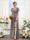 A-Line V-Neck Short Sleeves Split Side Chiffon Bridesmaid Dresses