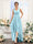 A-Line V-Neck Sleeveless Ruched Asymmetrical Chiffon Bridesmaid Dresses