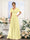 A-Line V-Neck Short Sleeves Chiffon Bridesmaid Dresses with Pockets