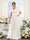 A-Line V-Neck Short Sleeves Chiffon Bridesmaid Dresses with Pockets