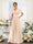 A-Line V-Neck Short Sleeves Chiffon Bridesmaid Dresses with Pockets